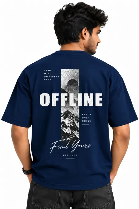 Offline Peace Oversized T-Shirt
