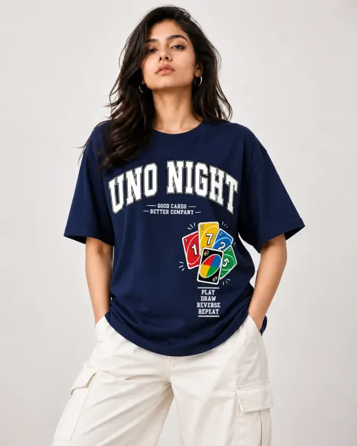 UNO Night Oversized T-Shirt