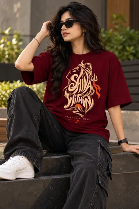 Shiva Within Oversized T-Shirt