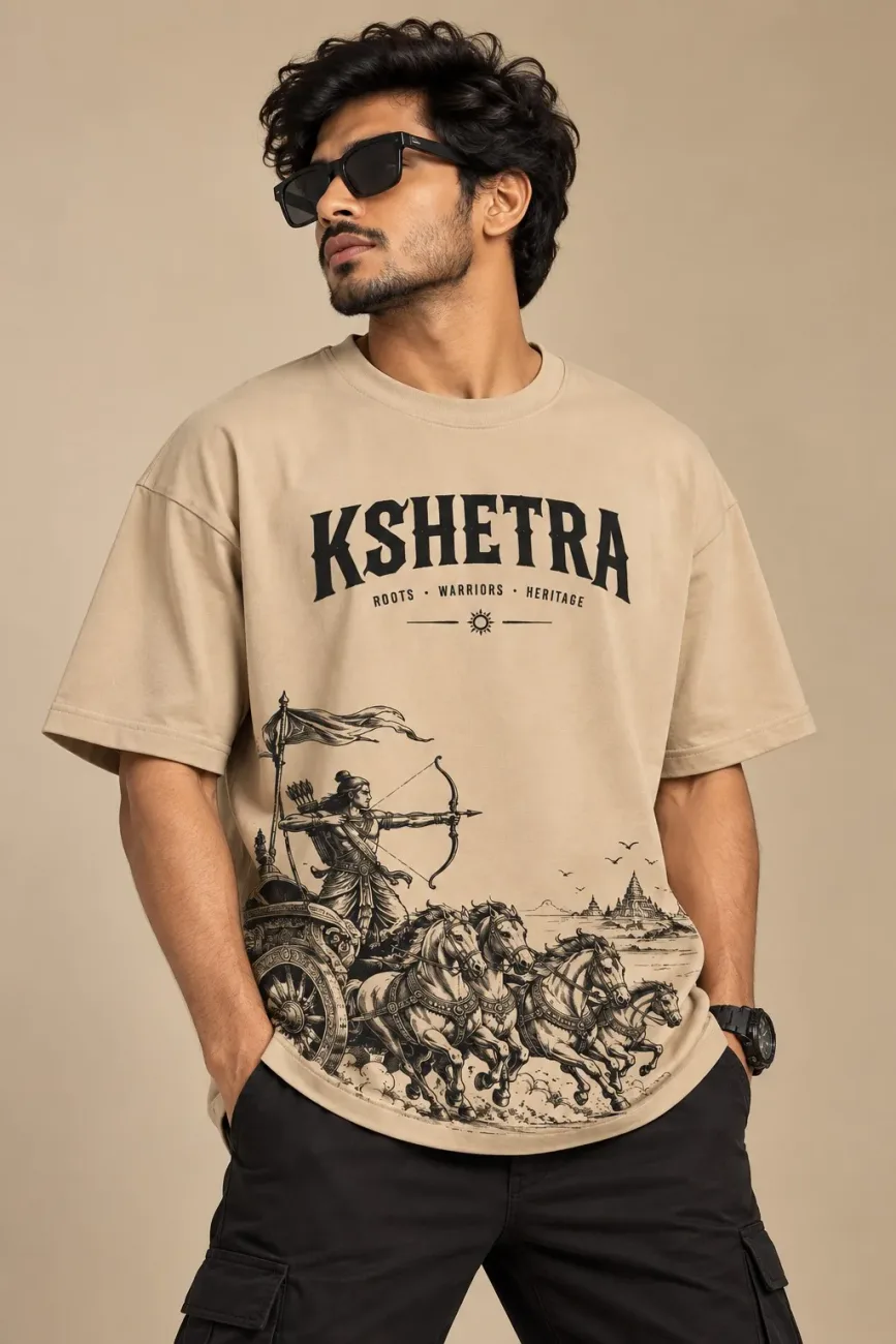 Kshetra Warrior Heritage Oversized T-Shirt