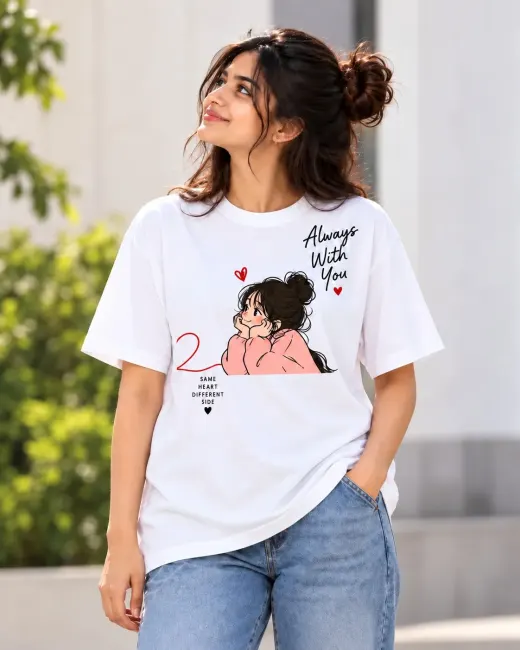Better With You Couple Oversized T-Shirt