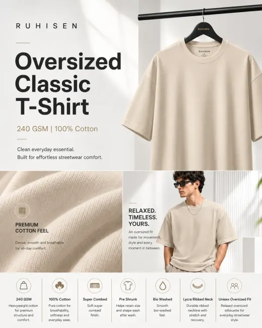 Tribal Warrior Oversized T-Shirt