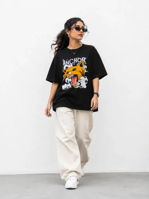 Savage Anchor Tee oversized t-shirt featuring a bold anchor graphic