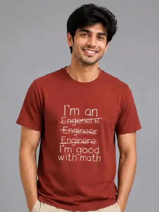 Unisex "Engineer Spelling" Humor Graphic T-Shirt