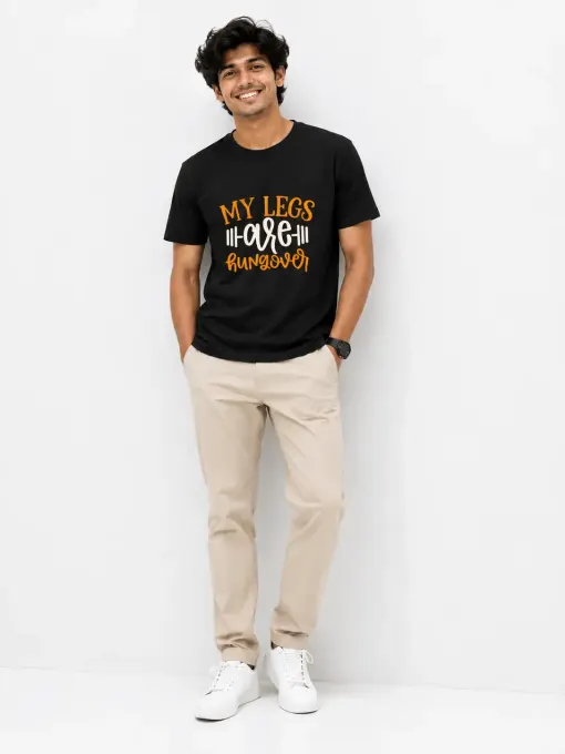 Unisex "My Legs Are Hungover" Gym Graphic T-Shirt