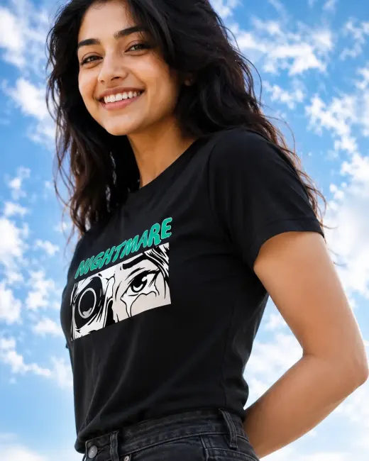 Unisex "Nightmare" Comic Eye Graphic T-Shirt