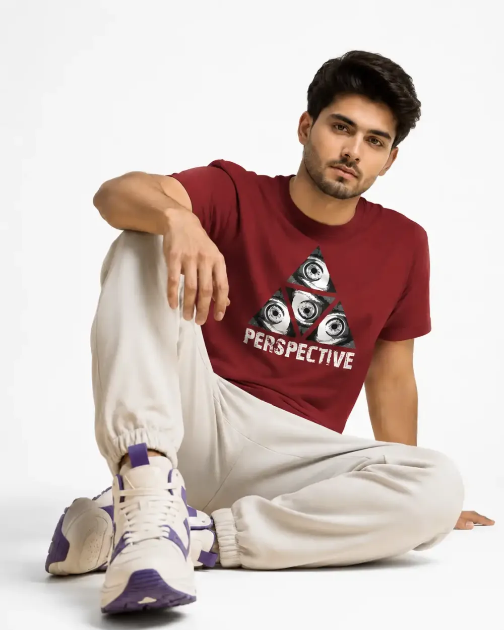 Unisex "Perspective" Tri-Eye Graphic T-Shirt