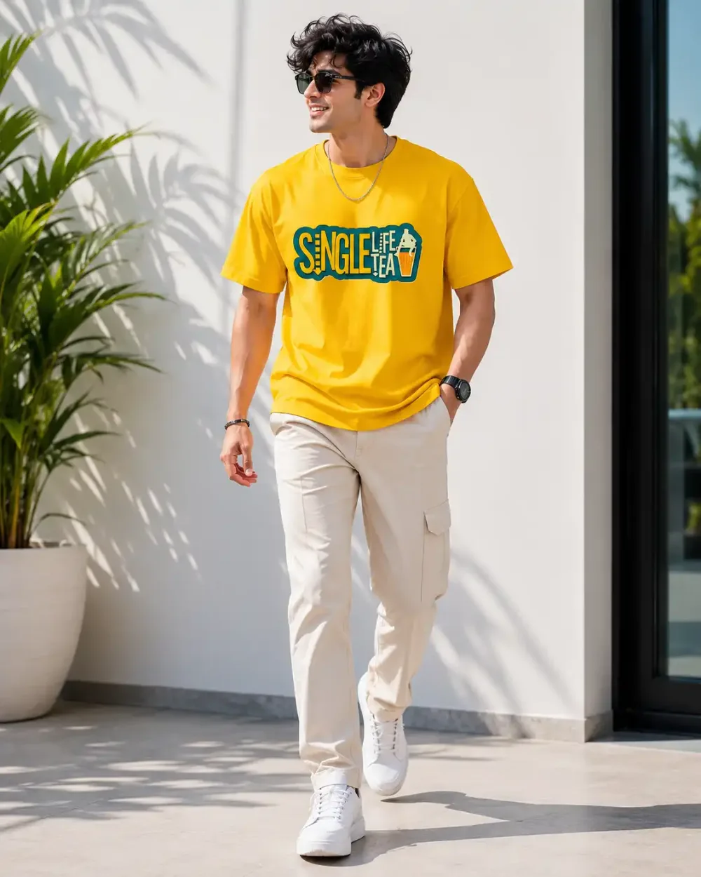 Unisex "Single Life Tea" Graphic T-Shirt
