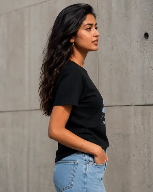 Oversized Supima cotton t-shirt with ‘We Come In Pieces’ graphic print